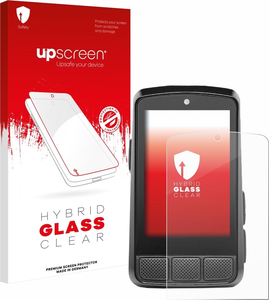 upscreen Schutzglas für Wahoo Elemnt Bolt 3 Schutzfolie Panzer Folie Glas Display Schutz klar