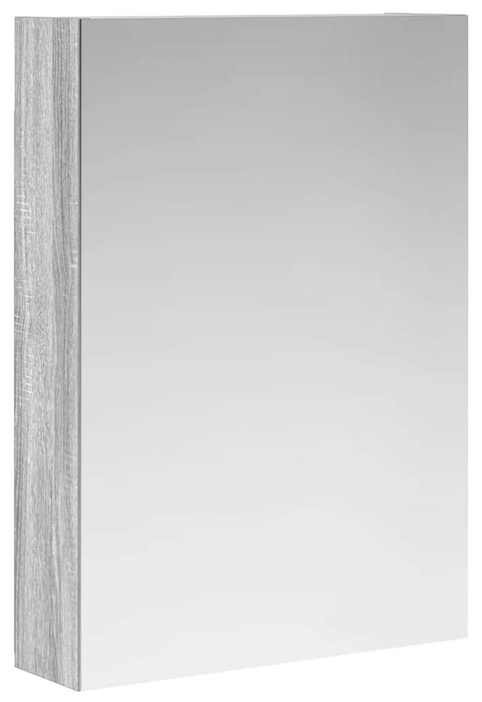 vidaXL Badezimmerspiegelschrank Graues Sonoma 50 x 14,5 x 70 cm