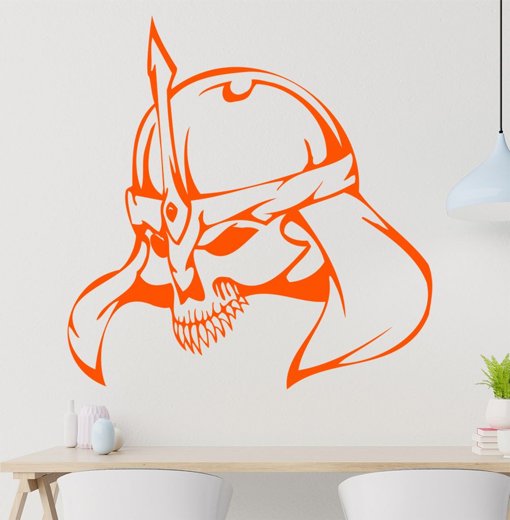 Wüsten Schädel Wandtattoo in 6 Größen - Wandaufkleber Wall Sticker - Dekoration, Küche, Wohnzimmer, Schlafzimmer, Badezimmer