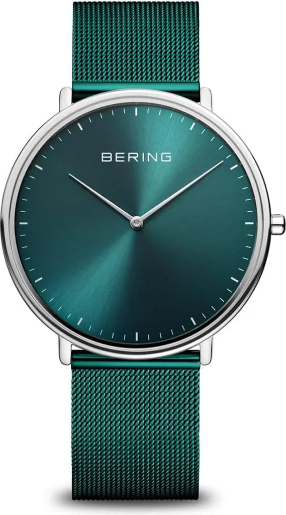 Montre Bering Ultra Slim 15739-808 en argent brillant pour homme