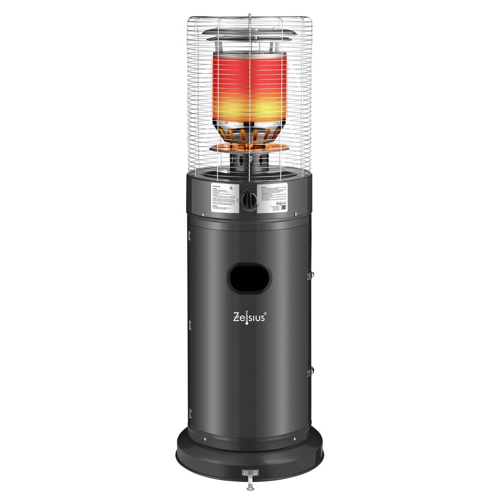Zelsius Gas Heizstrahler "Zermatt", 11 kW, Dunkelgrau, Ø Produktbild 