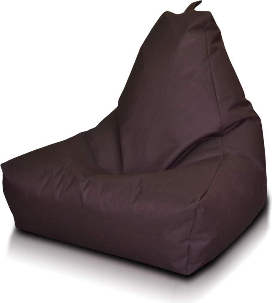 Ecopuf, Keiko Sitzsack, Pouf Sessel Outdoor, Bean Bag, Dunkelbraun Nc15, Mittelgroß
