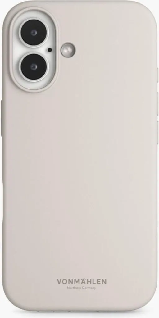 Coque de protection iPhone 16 en silicone souple Vonmählen Crème Chic