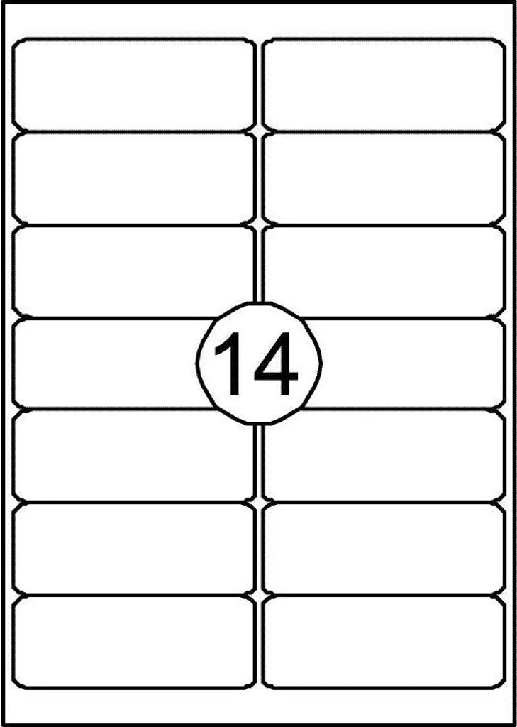Étiquettes anti bourrage pour imprimante 99,1 x 38,1 mm Quantore 1400