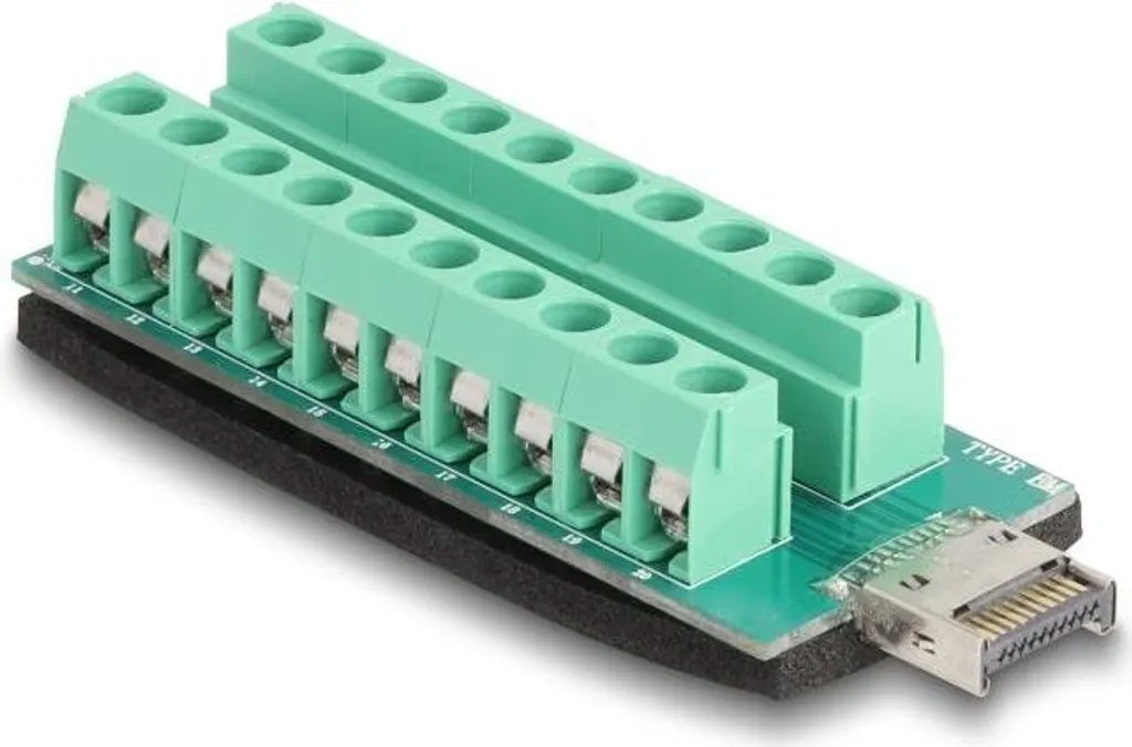 Convertisseur USB Type-E vers Bornier 20 Pin pour Câblage Industriel