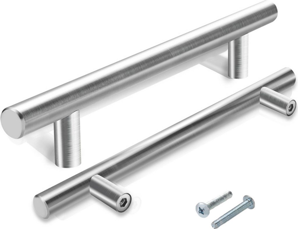 Jiubiaz Möbelgriffe Schrankgriffe Küche Schrankgriff Bad Küchengriff Büro Türgriff 220*160*12MM 20 Stück