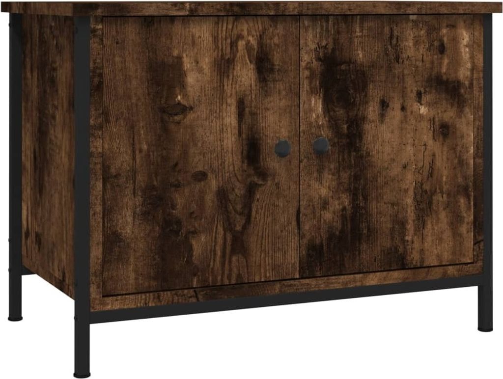 TV-Schrank mit Türen Räuchereiche 60x35x45 cm Holzwerkstoff