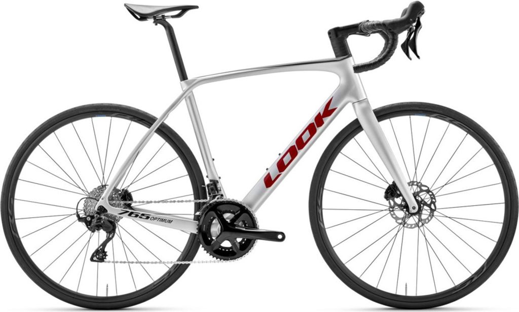 LOOK 765 Optimum 2 105 Metallic Silber/True Blood / Shimano WH-RS171 - M