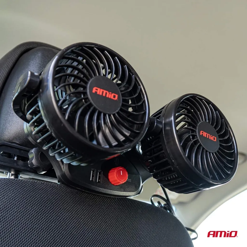 Ventilatore per Auto V a Doppia Ventola Ventilatore per Veicoli USB Portatile Raffreddamento Silenzioso Ventilatore per Sedile Posteriore velocità | Leroy Merlin