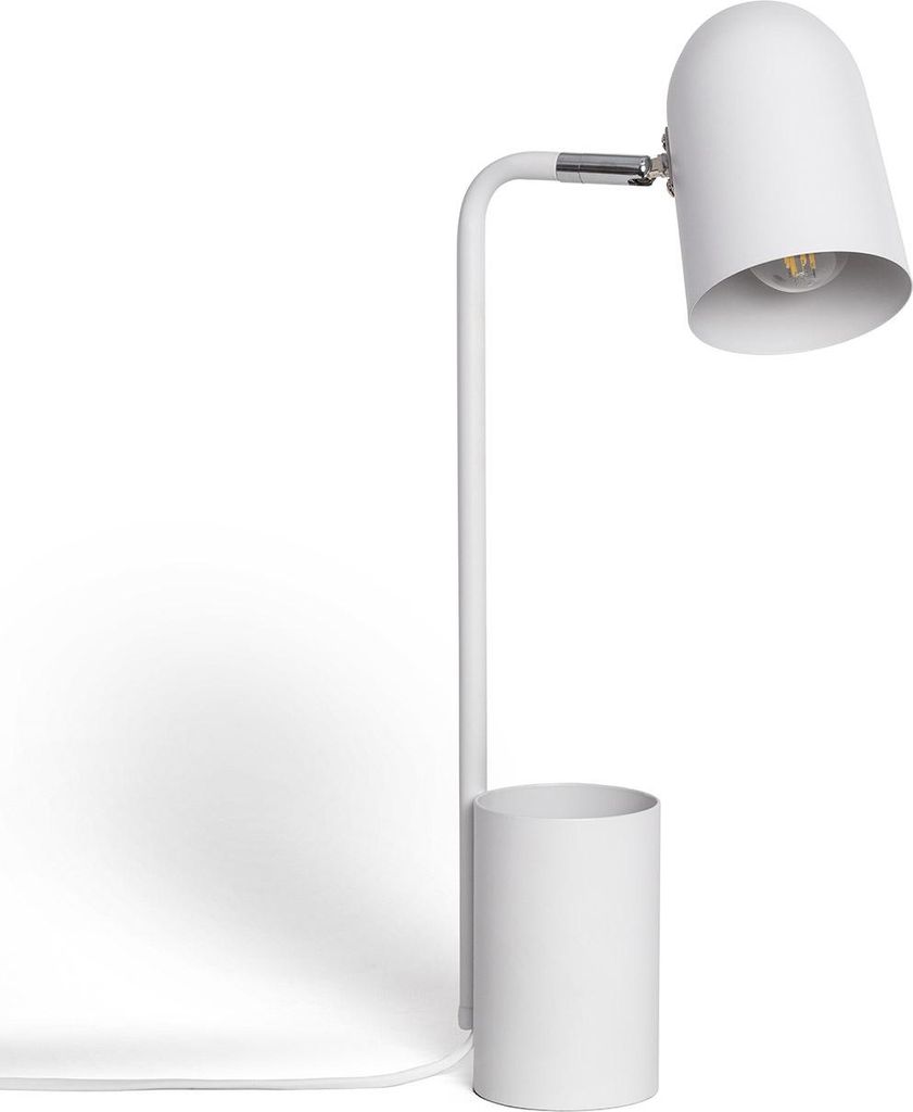 Schreibtischlampe Flexo aus Metall mit Bleistifthalter Waal Weiß