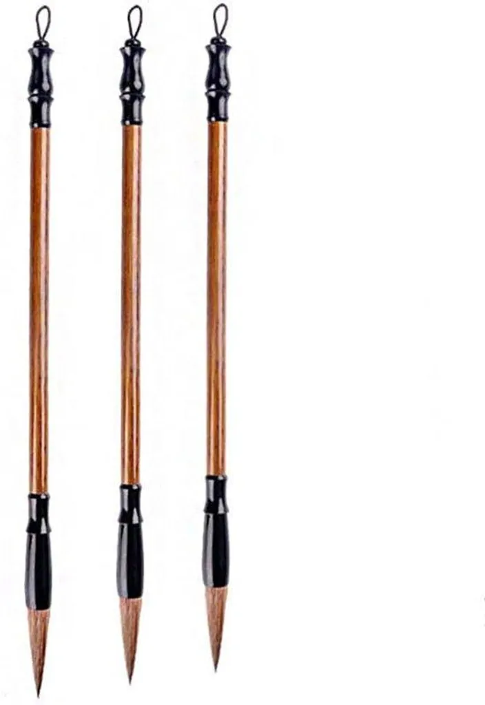Set de Pinceaux Chinois Traditionnels pour Encre de Chine et Sumi-e