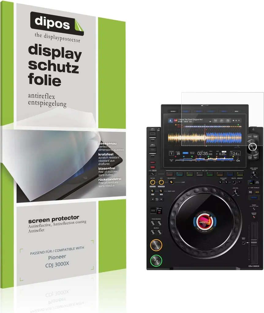 Film protecteur Pioneer CDJ 3000 antireflet dipos - Pack double durable