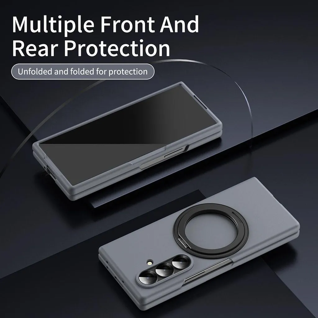 OFFERTA Cover Galaxy Z Fold7 5G Thunderbolt Grigio - Anello 360° - 5