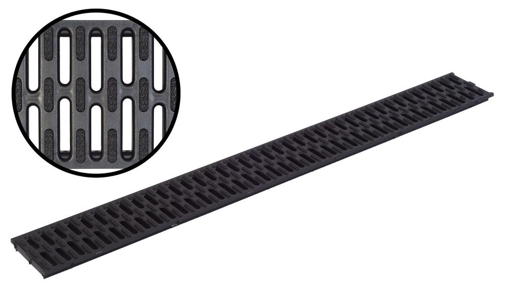 ACO Self® Stegrost Microgrip Kunststoffrost 100cm Produktbild 