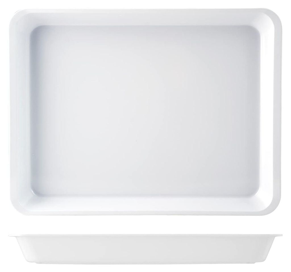 H&H Melamin-Randtablett 40x30x4 Küchenbehälter