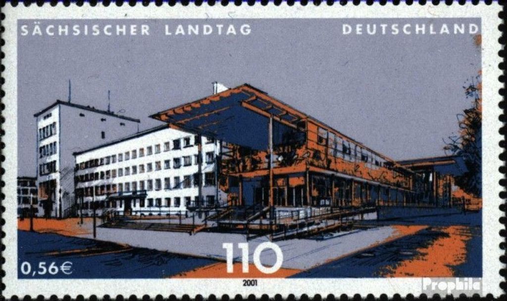 Briefmarken BRD (BR.Deutschland) 2001 Mi 2172 (kompl.Ausg.) FDC Landesparlamente