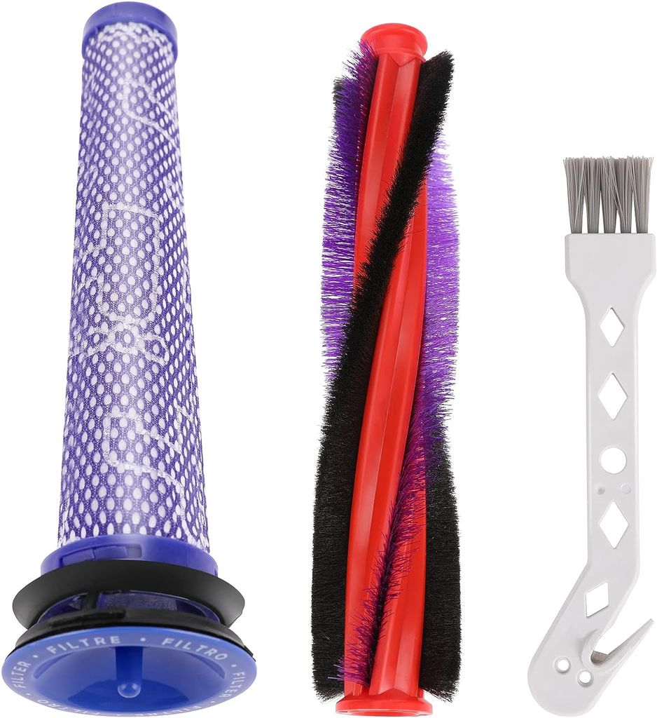 Staubsauger-Zubehörset für Dyson, Bürstenrolle, Ersatzfilterteile, Zubehör für Dyson V6 DC59 DC62 SV03 Haushaltsstaubsauger-Teil, 185 mm