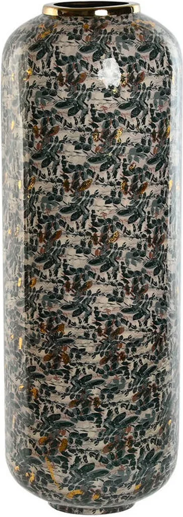 Vase en métal vert or 25x25x69 cm finition luxueuse style Esprit Maison