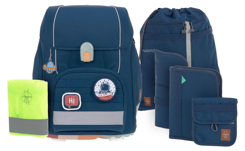 LÄSSIG 7-teiliges Schulranzen Set Kinder/School Set Boxy Produktbild 