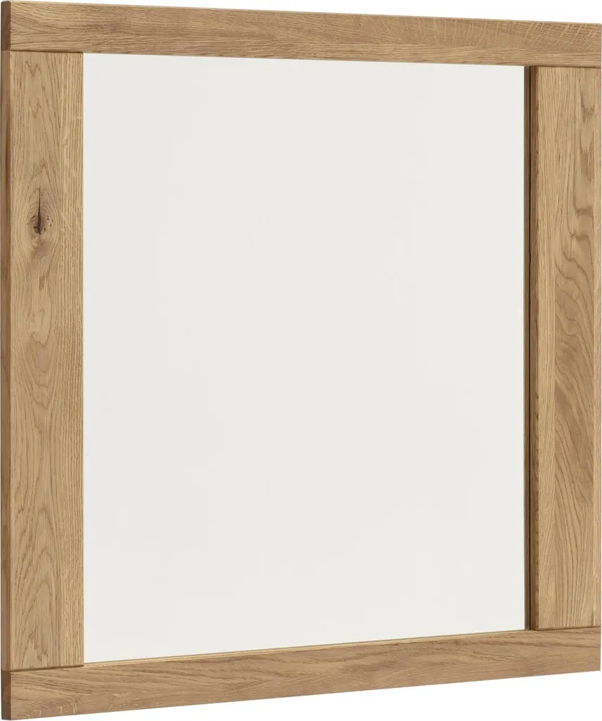 Miroir GRENO bois véritable chêne - Finition premium 80x74 cm (LxH)