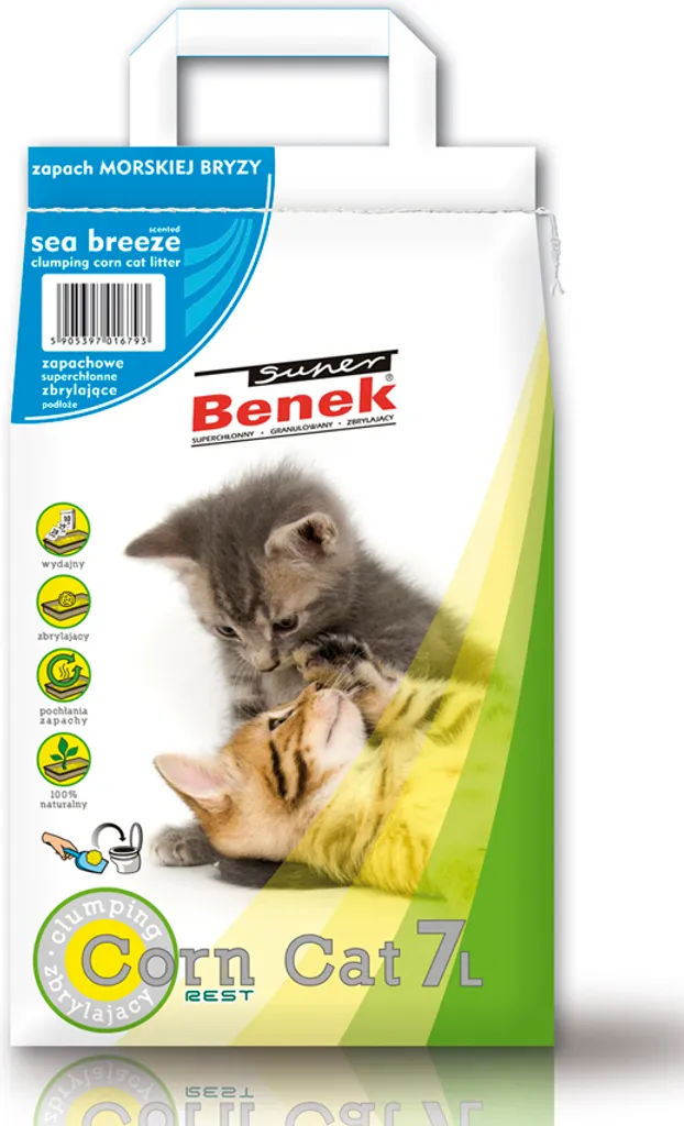 Super Benek Mais Gatto 7l Brezza Marina - La Lettiera che fa Risparmiare