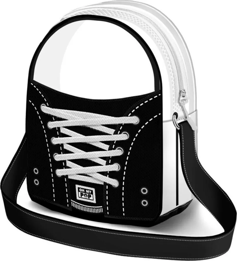 Oh My Pop! Sneakers Borsa a tracolla nera - 1