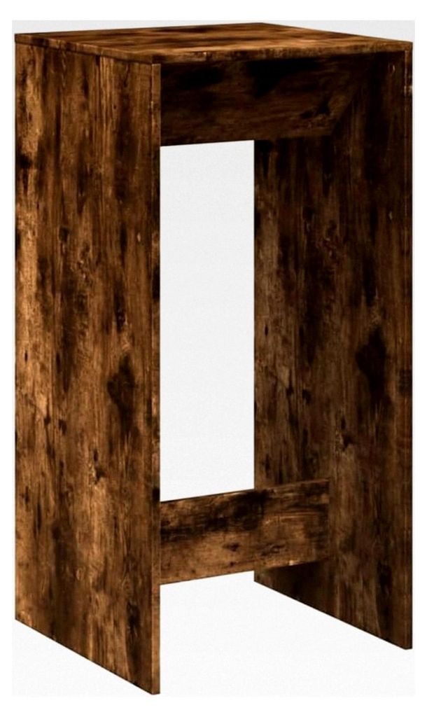 Bartisch, Stehtisch für Küche, Wohnzimmer und Esszimmer, Rechteckiger Tresentisch, Loungetisch, Bistrotisch aus Räuchereiche Holzwerkstoff