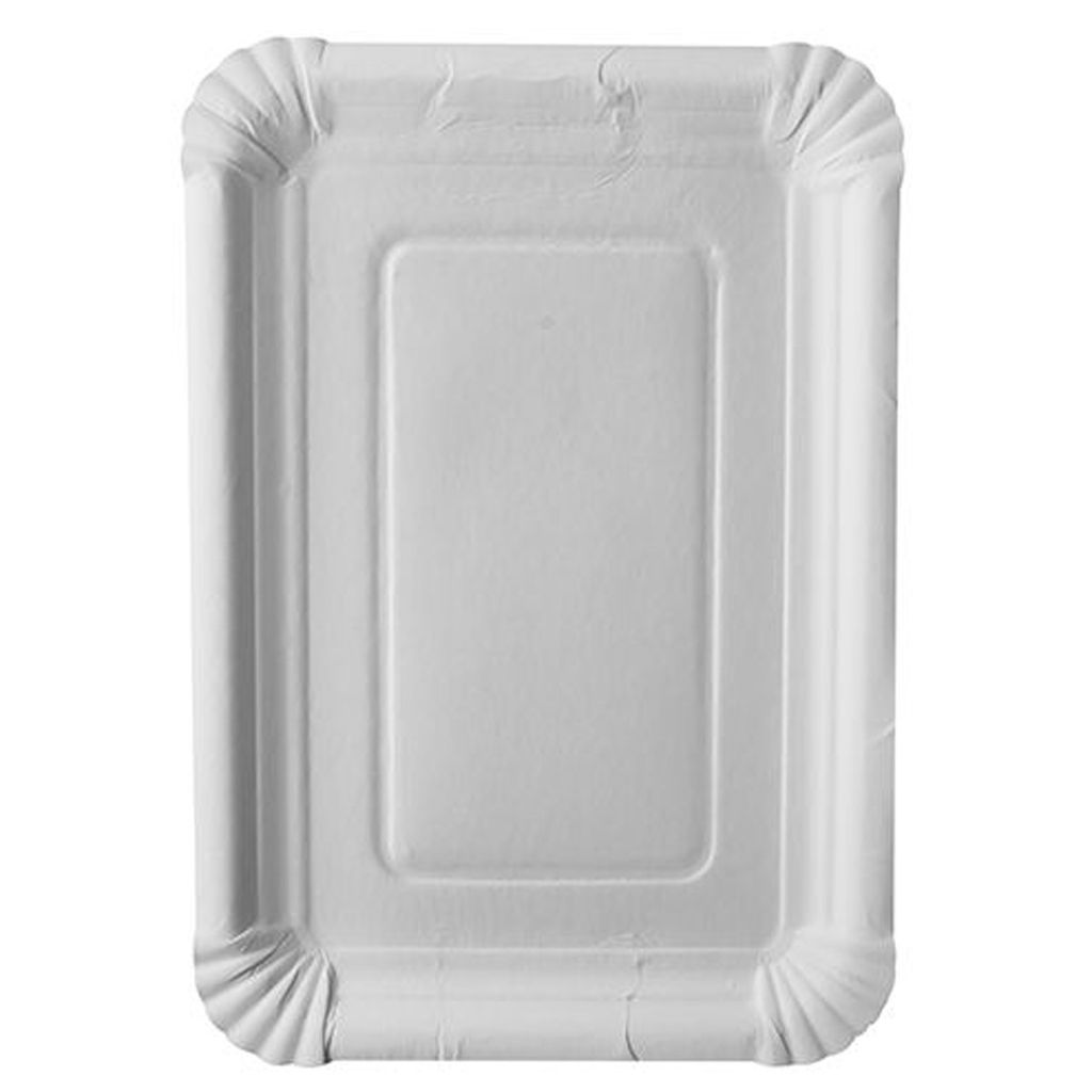 Papstar Einweg Pappschalen Serie Pure eckig weiß 18 x 26 cm Produktbild 