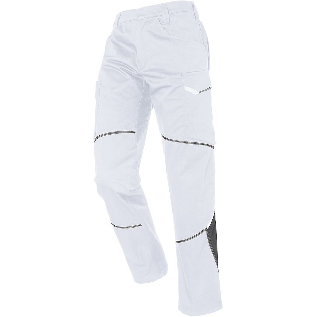 Kübler Iconiq Baumwolle Damenhose weiß/anthrazit Gr. 36