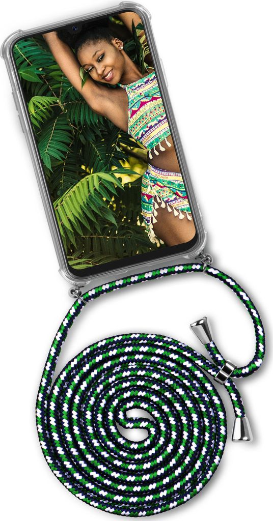 TWIST-Case + TWIST-Cord für Samsung Galaxy A40, Farbe:Mama Africa (Silber)