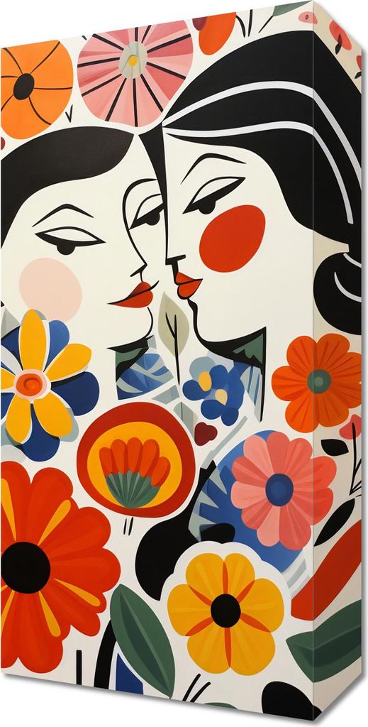 Bild 20x40cm Blumenromanze