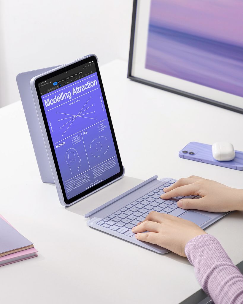 inateck KB04111_PURPLE inateck Keyboard iPad 11" purple Immagine del prodotto 