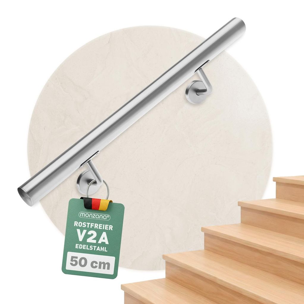 MONZANA® Edelstahl Handlauf V2A Geländer Treppengeländer 50 Produktbild 