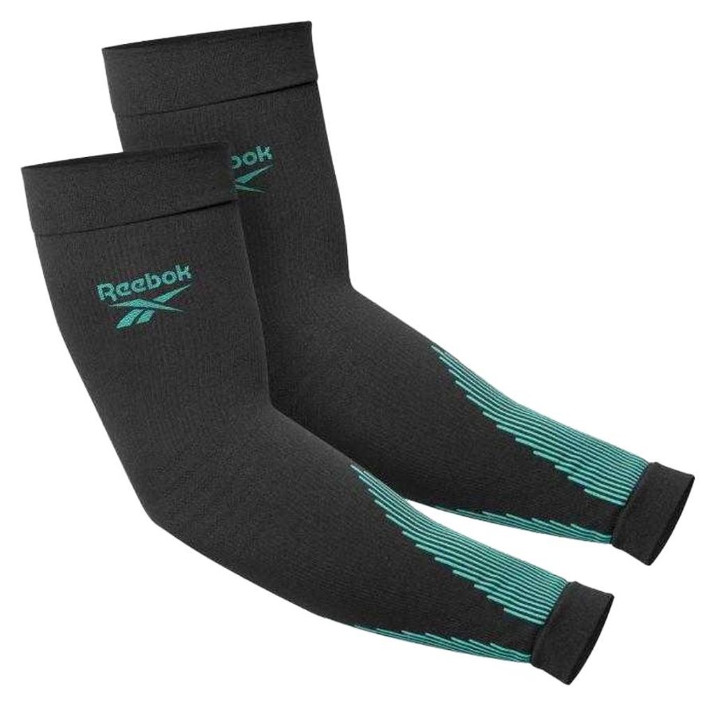 Reebok - Kompressions-Wadenbandage, Punktemuster PP6118 (0,5 cm x 35 cm x 13 cm) (Schwarz/Grün)