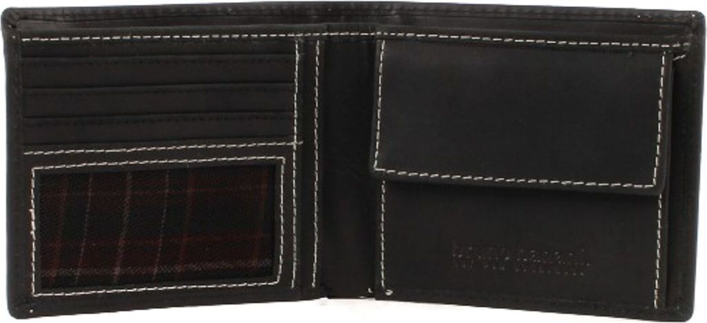bruno banani Leder Geldbörse Phoenix Wallet Black schwarz