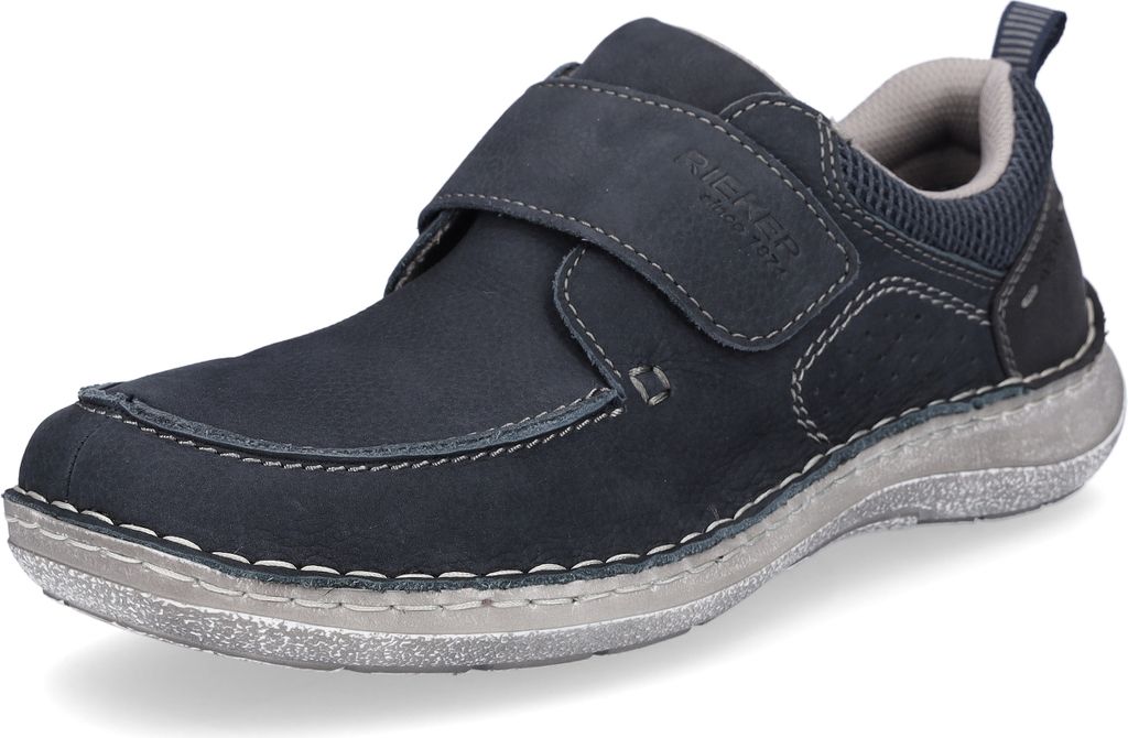 Rieker Slipper - Blau Veloursleder Größe: 41 Normal Produktbild 40