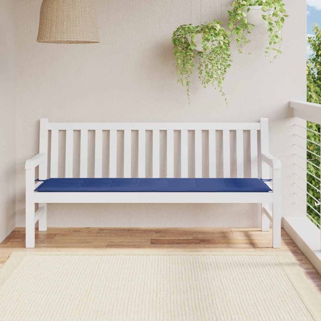 "WINTER SALE"Gartenbankauflage - CLORIS - Gartenbank-Auflage Königsblau 180x50x3cm Oxford-Gewebe NEU216442 - Gartenmöbelauflagen
