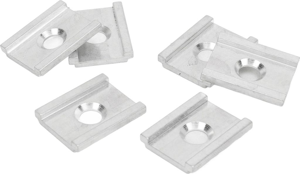 6PCS Aluminium Kajakadapter Anodierte enge Verbindungsspurplatten mit o Ring für Feelfree