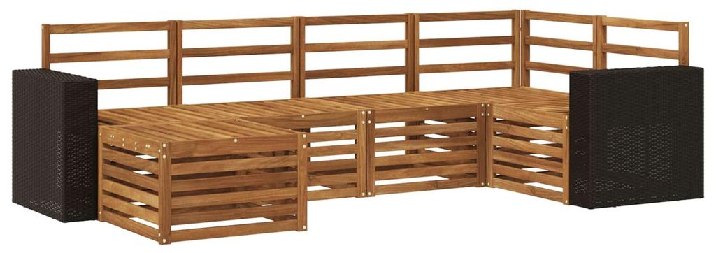 “2026 Modern“ Natur Ecksofa Set 6 pcs Natur - Designermöbel 29664 - Gartensofas