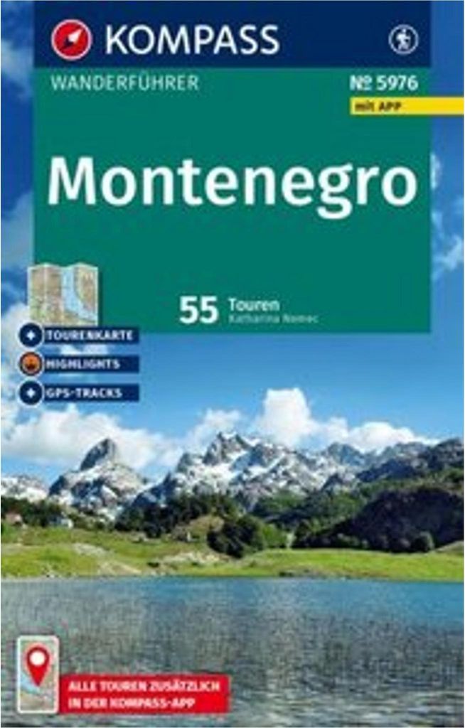 KOMPASS Wanderführer Montenegro, 55 Touren mit Image du produit 