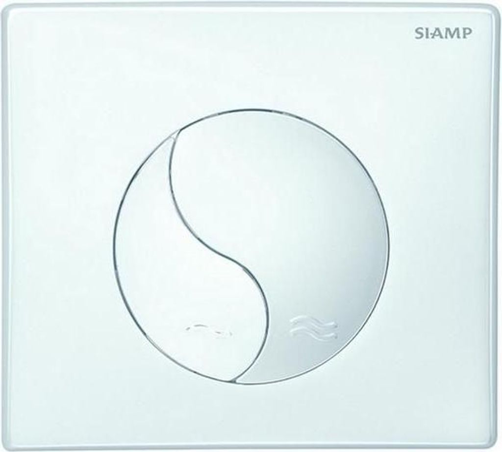 Plaque deWC Yin Yang Blanc - Siamp Image du produit 