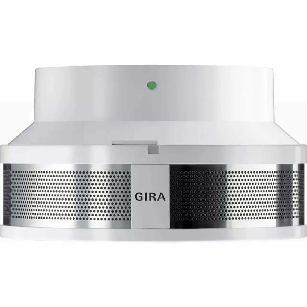 Détecteur fumée GIRA Dual 230V socle filaire technologie thermo-optique