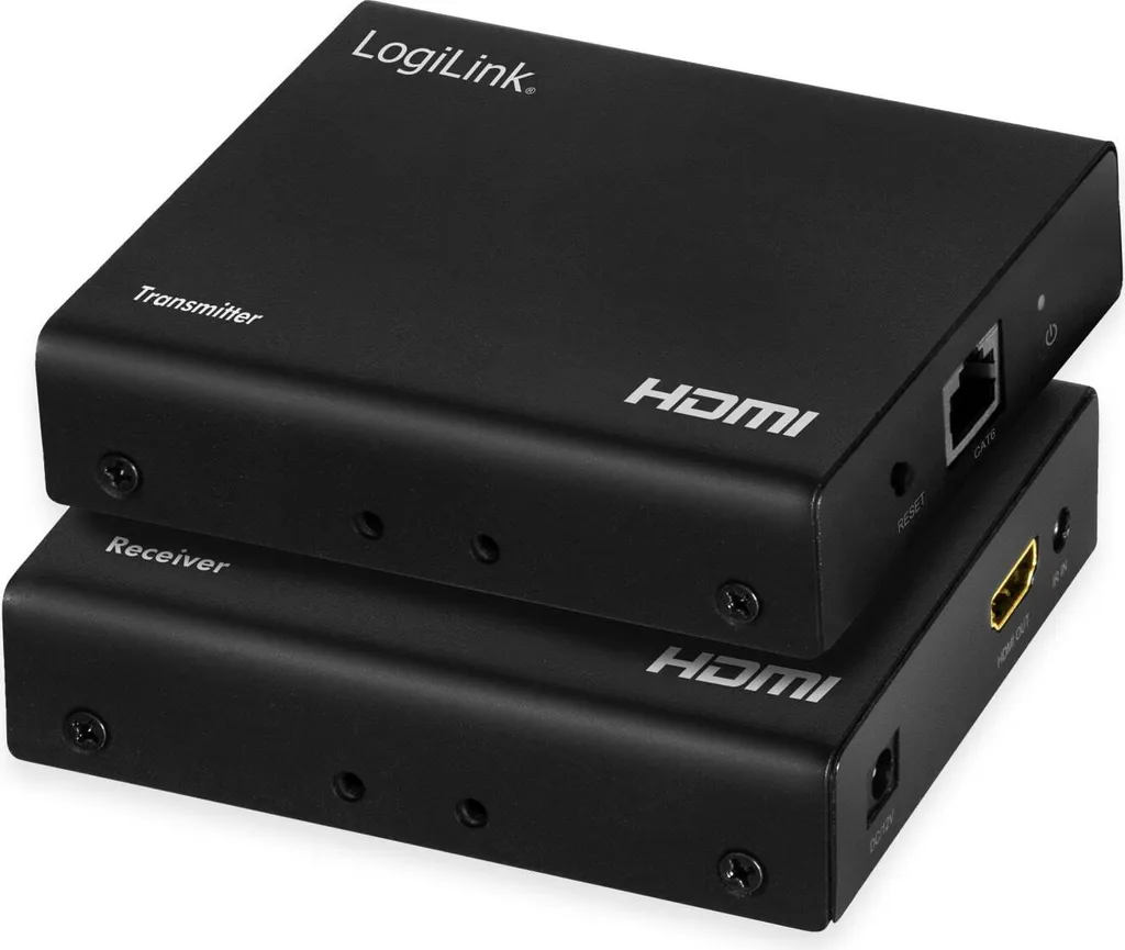 Kit Extension HDMI 70m Logilink avec Splitter IP 1x2 ports Full HD 1080p
