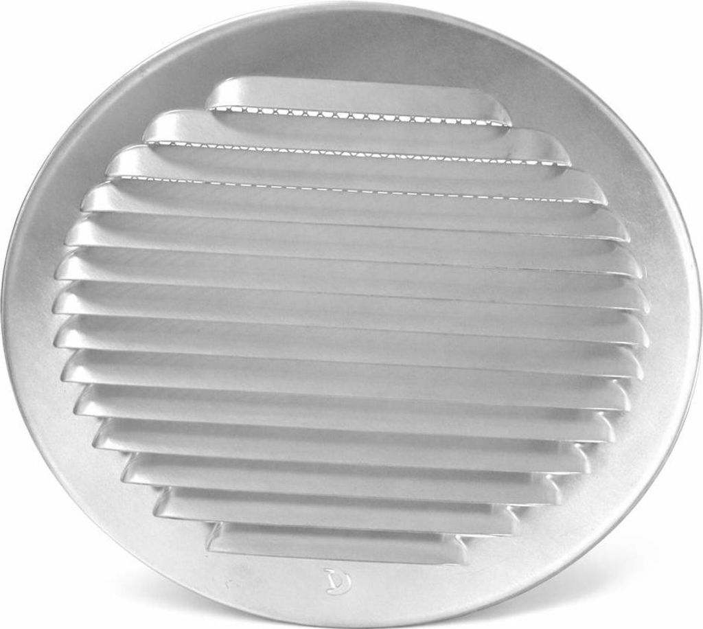 Wetterschutzgitter / Lüftungsgitter Ø 200 mm aus Aluminium mit Fliegengitter