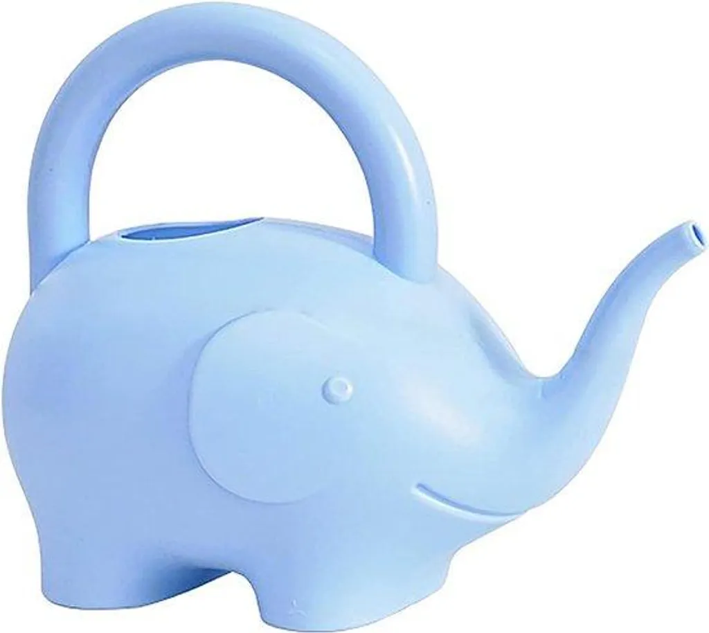 Arrosoir éléphant bleu 1L en plastique léger pour plantes d'intérieur