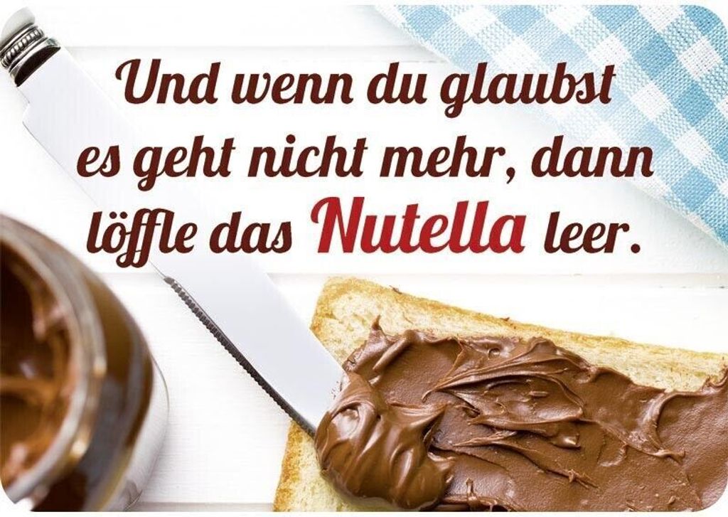 Kulthänger Blechschild Nutella KH 098 Produktbild 