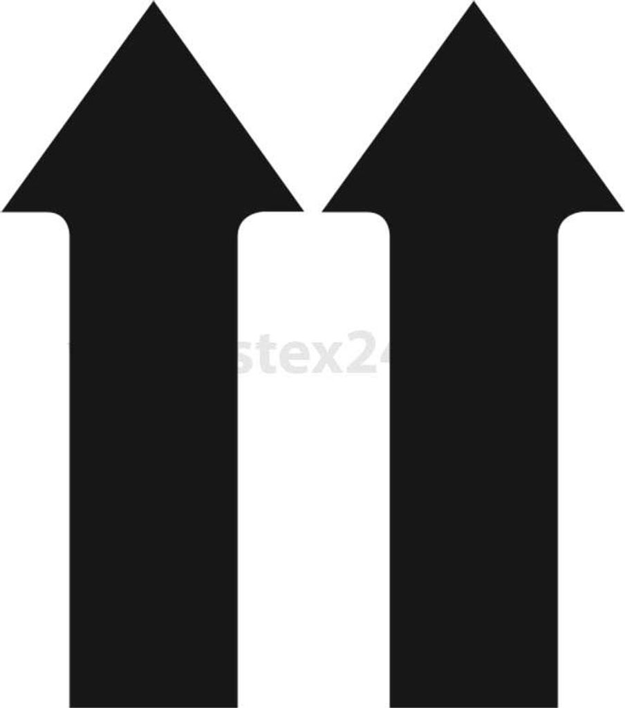 Georg Schlegel Bezeichnungsschild Grafik-Symbol Doppel-Pfeil nach oben Eilgang Heben schnell weiß - 1 Stück