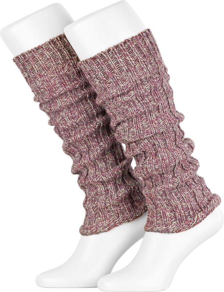 Tobeni Damen Strickstulpen 40 cm - Warme Beinwärmer mit Produktbild 