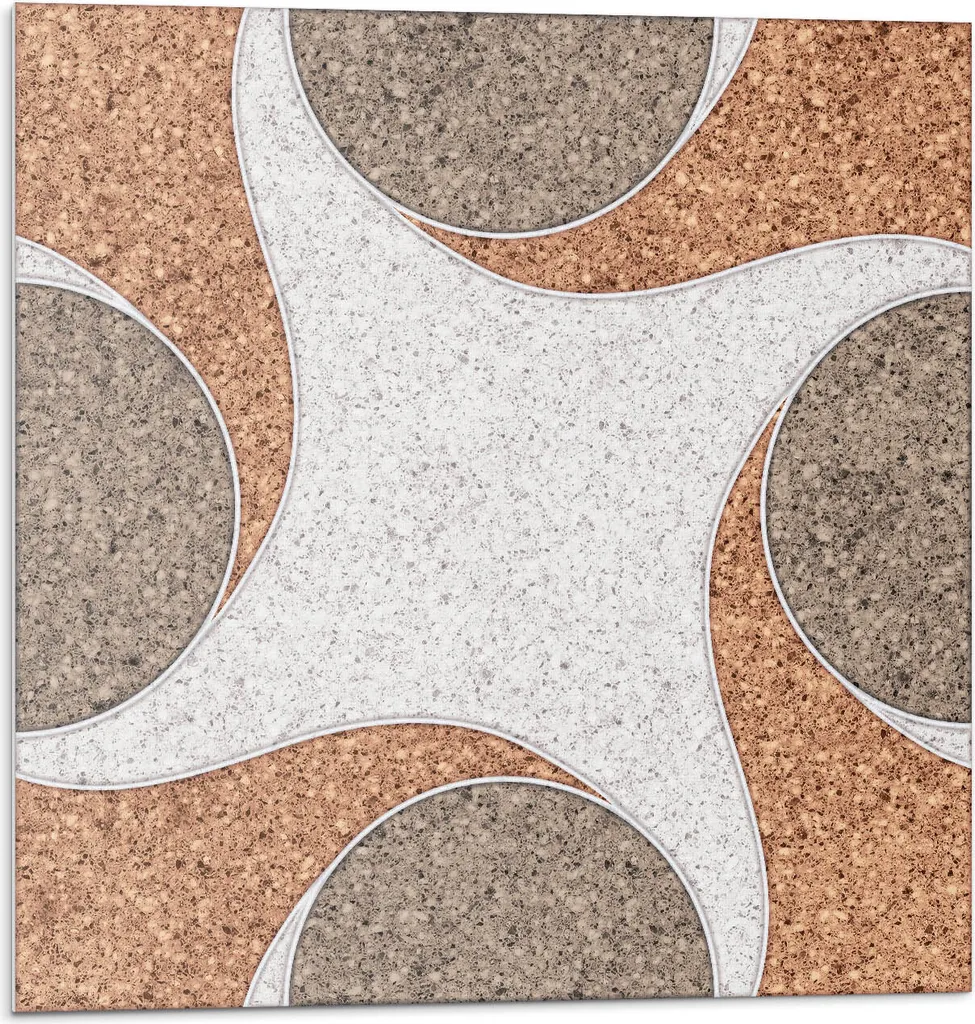 Piastrelle Adesive Cucina e Bagno 50x50 cm - Motivo Moderno 4pz