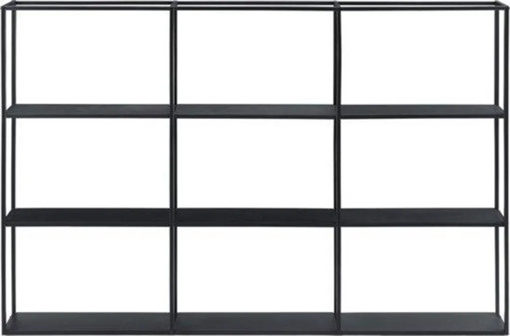 Panneau de rangement mural en métal noir grand format pour garage